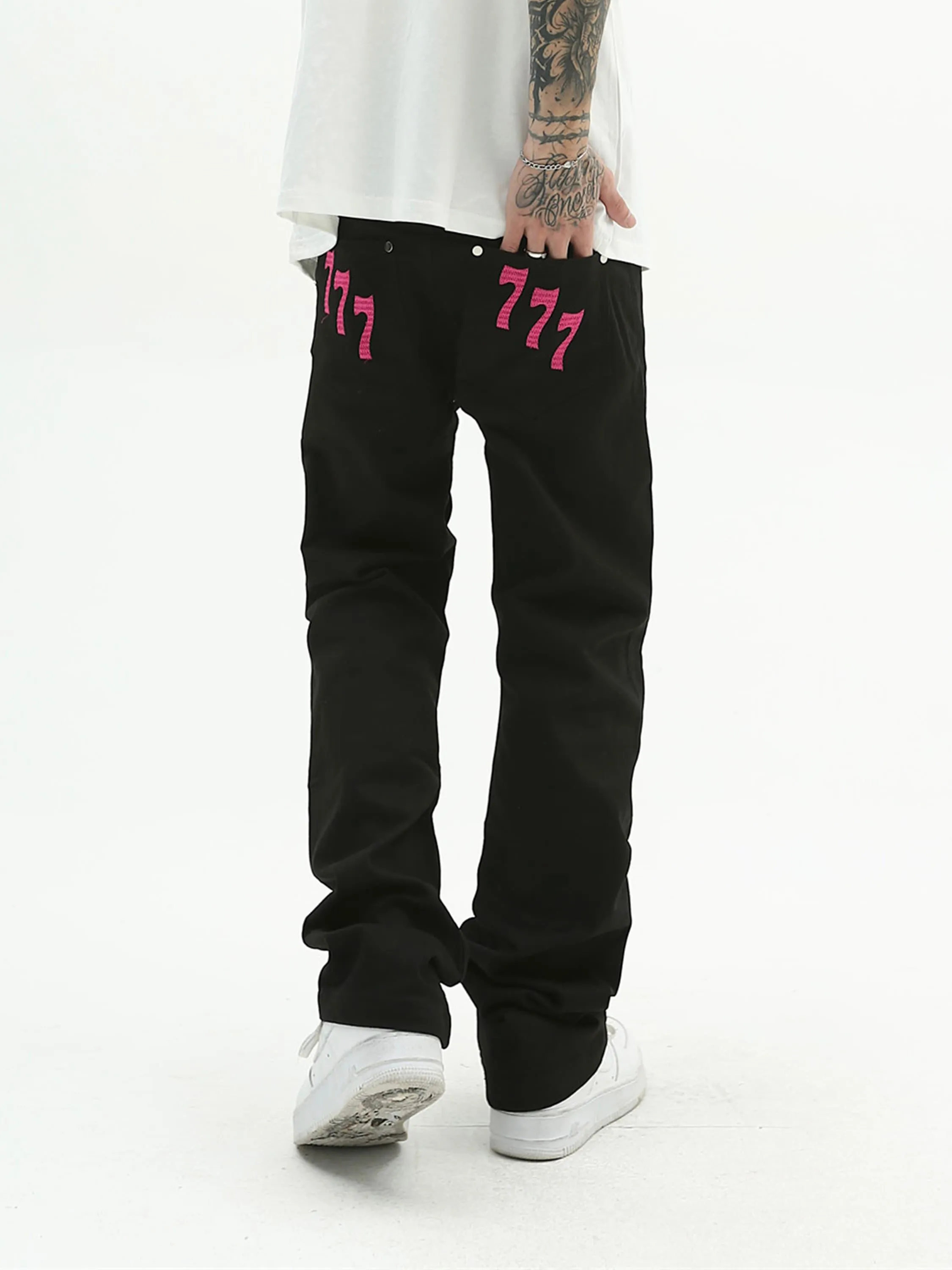 1984 American High Street Digital Embroidered Jeans