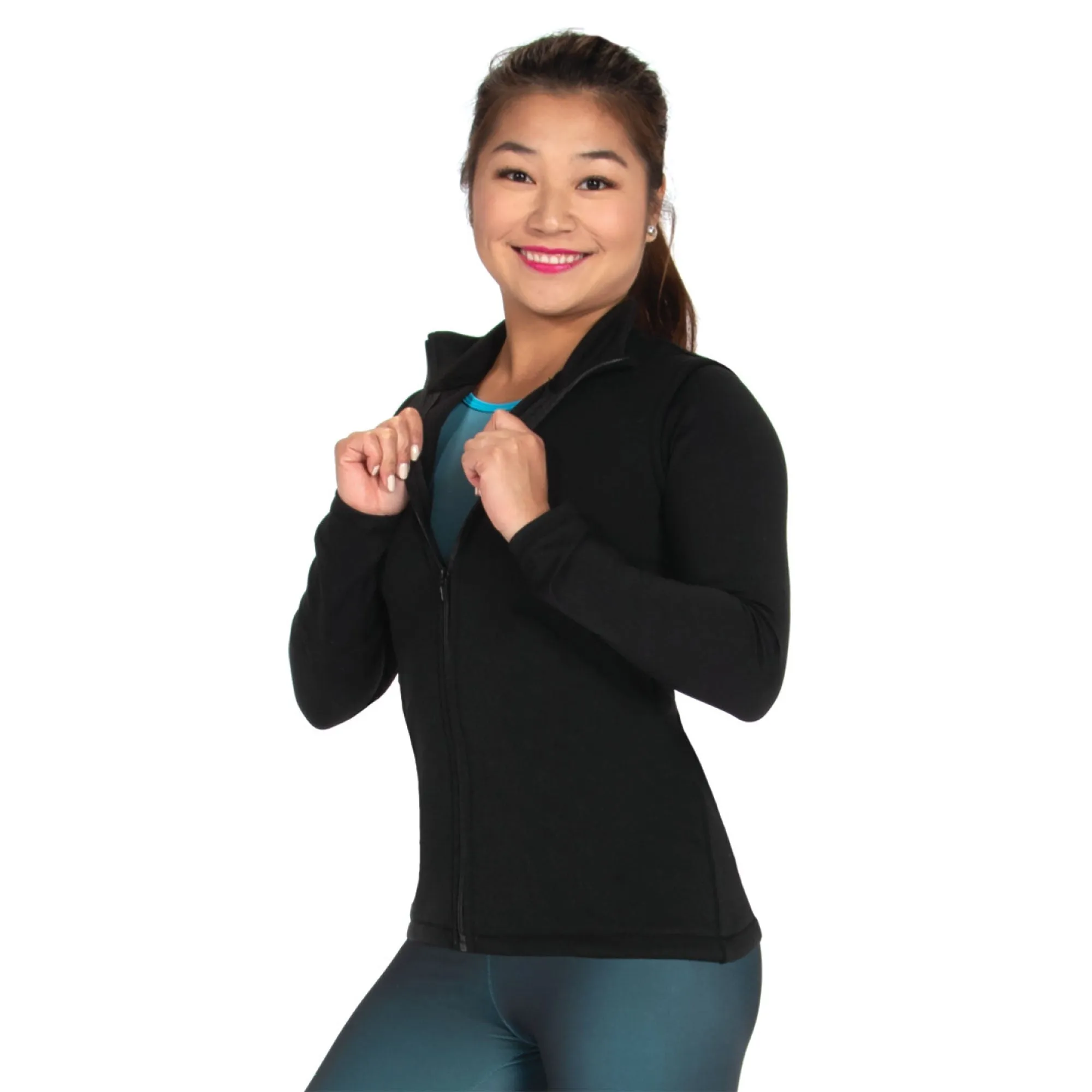 409 Figure Skating Black Supplex Jacket