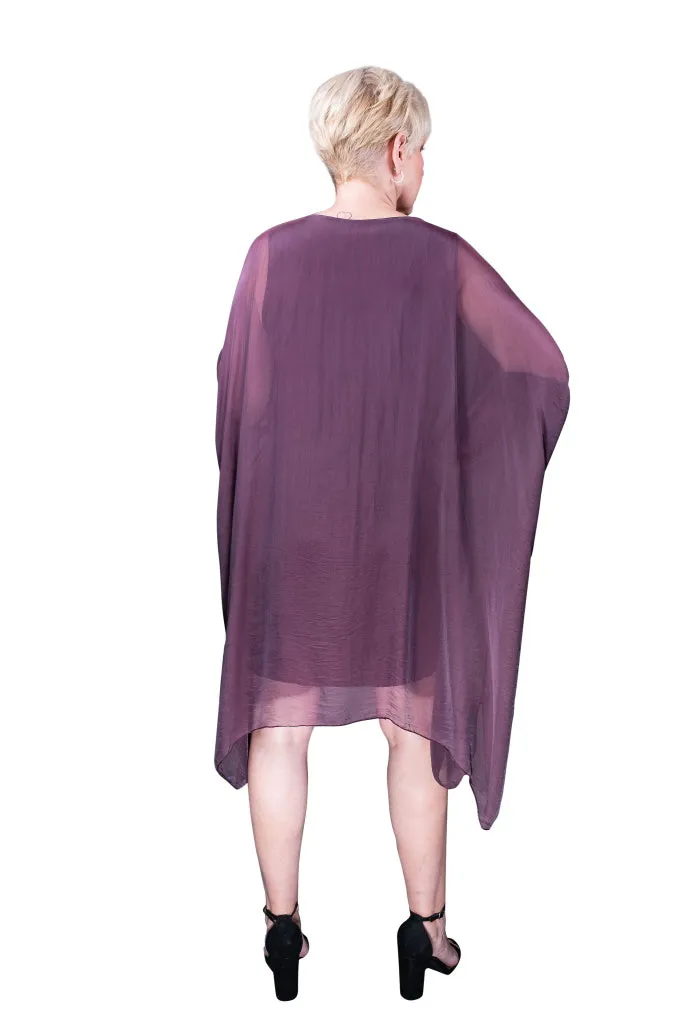 Alessia Silk Kaftan Dress (DQ202)