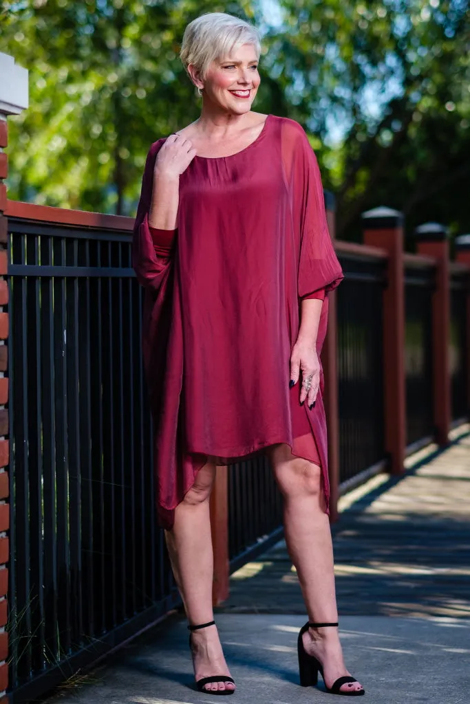 Alessia Silk Kaftan Dress (DQ202)