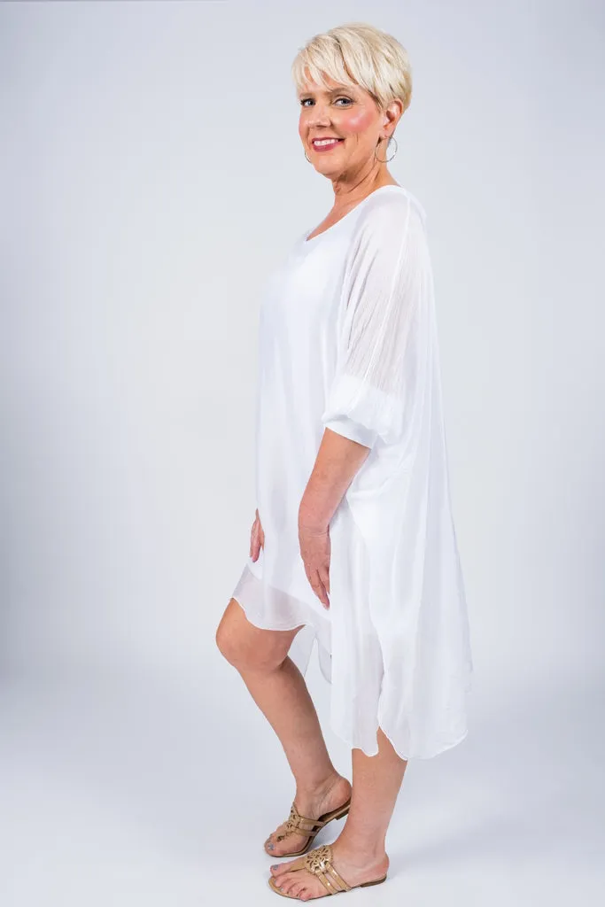 Alessia Silk Kaftan Dress (DQ202)