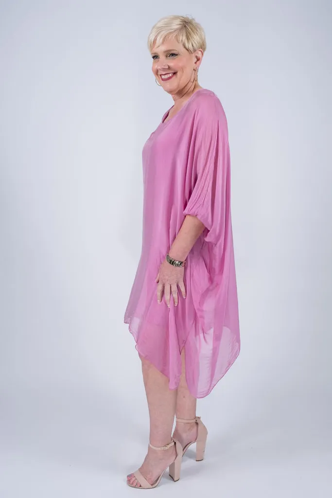 Alessia Silk Kaftan Dress (DQ202)