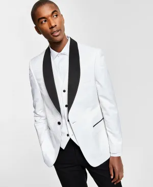 Alfani men's fitted tuxedo, white