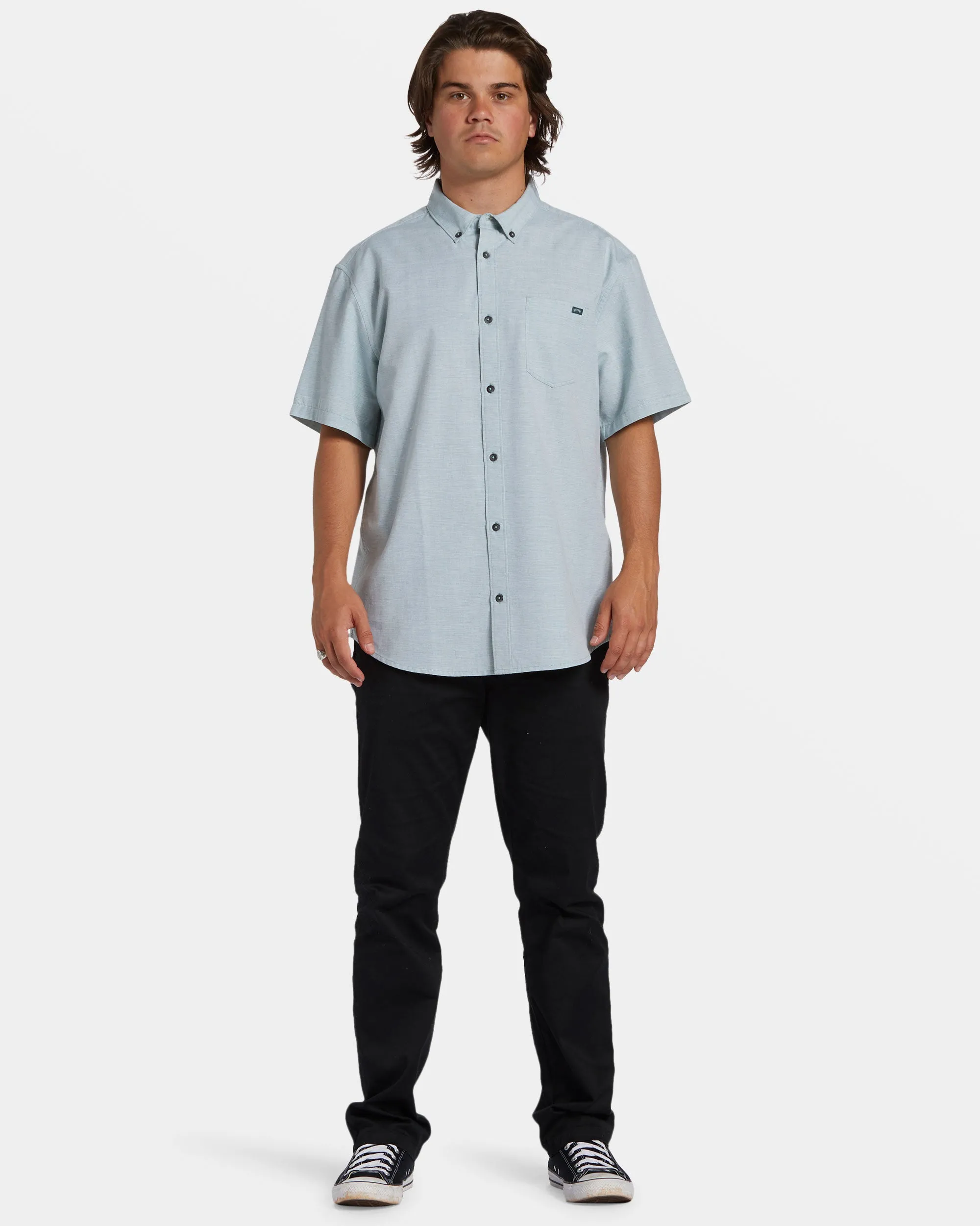 All Day Short Sleeve Shirt - Jade Stone