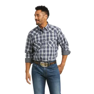 Ariat | Men's Stretch | Classic Fit Western Shirt | Pupil Blue LAST ONE!