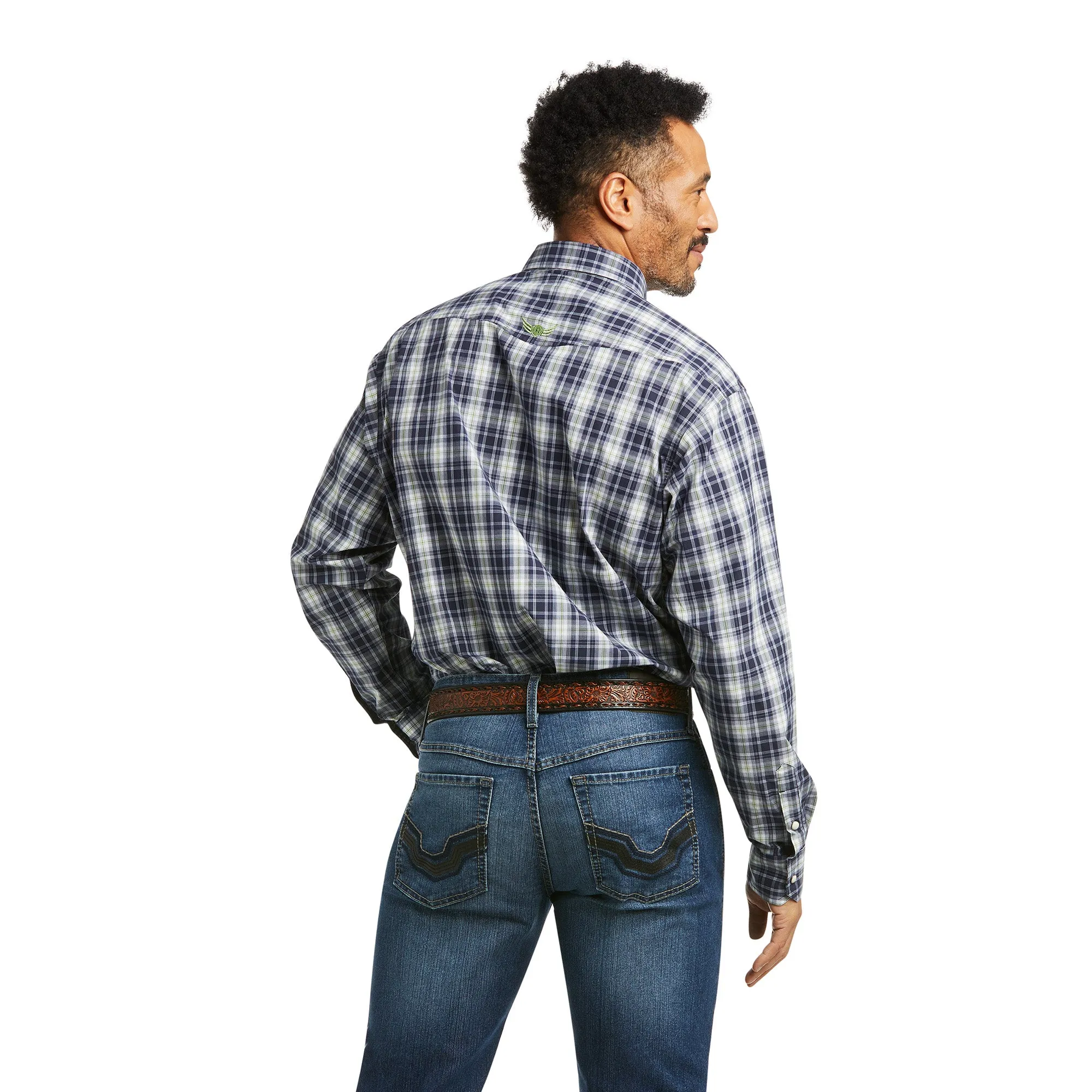 Ariat | Men's Stretch | Classic Fit Western Shirt | Pupil Blue LAST ONE!