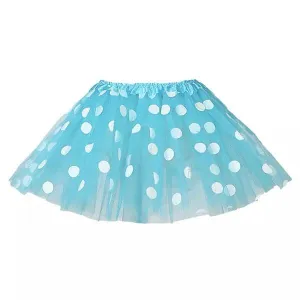 Blue Polka Dot Tutu Skirt (Age 3-6)