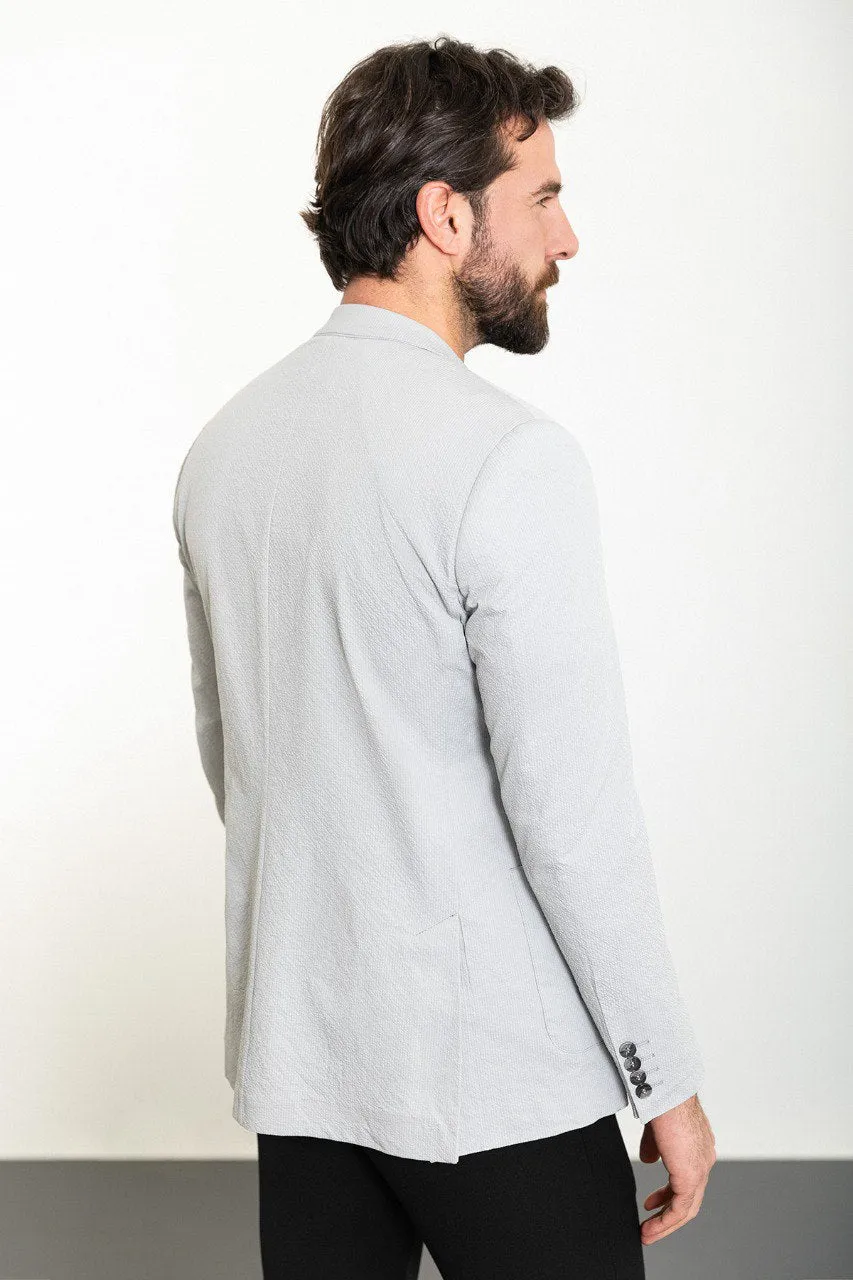 Bojoni Torretta Slim Fit Light Gray Blazer