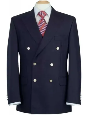 Brook Taverner Reigate Blazer - Navy Double Breasted