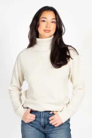 Celina Ribbed Turtleneck Sweater