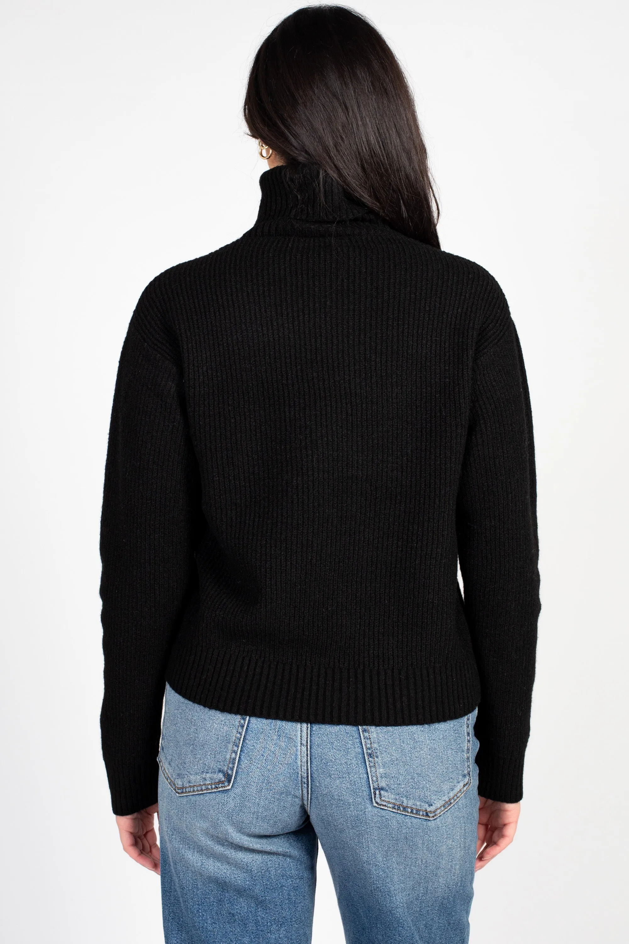 Celina Ribbed Turtleneck Sweater