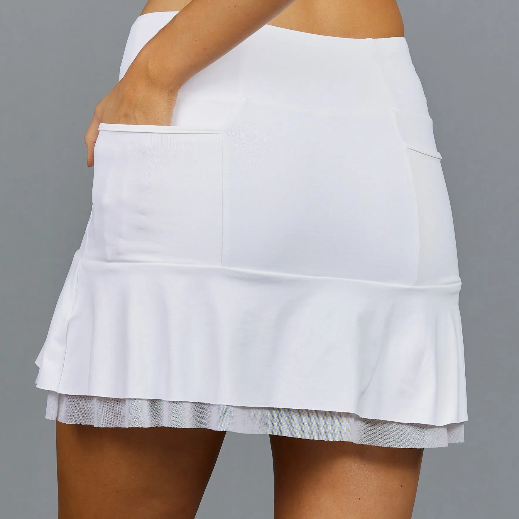 Classic Mid Breeze 15" Skort (white)