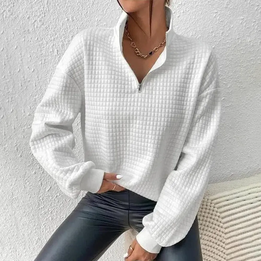 Cozy Plain Long Sleeve Top