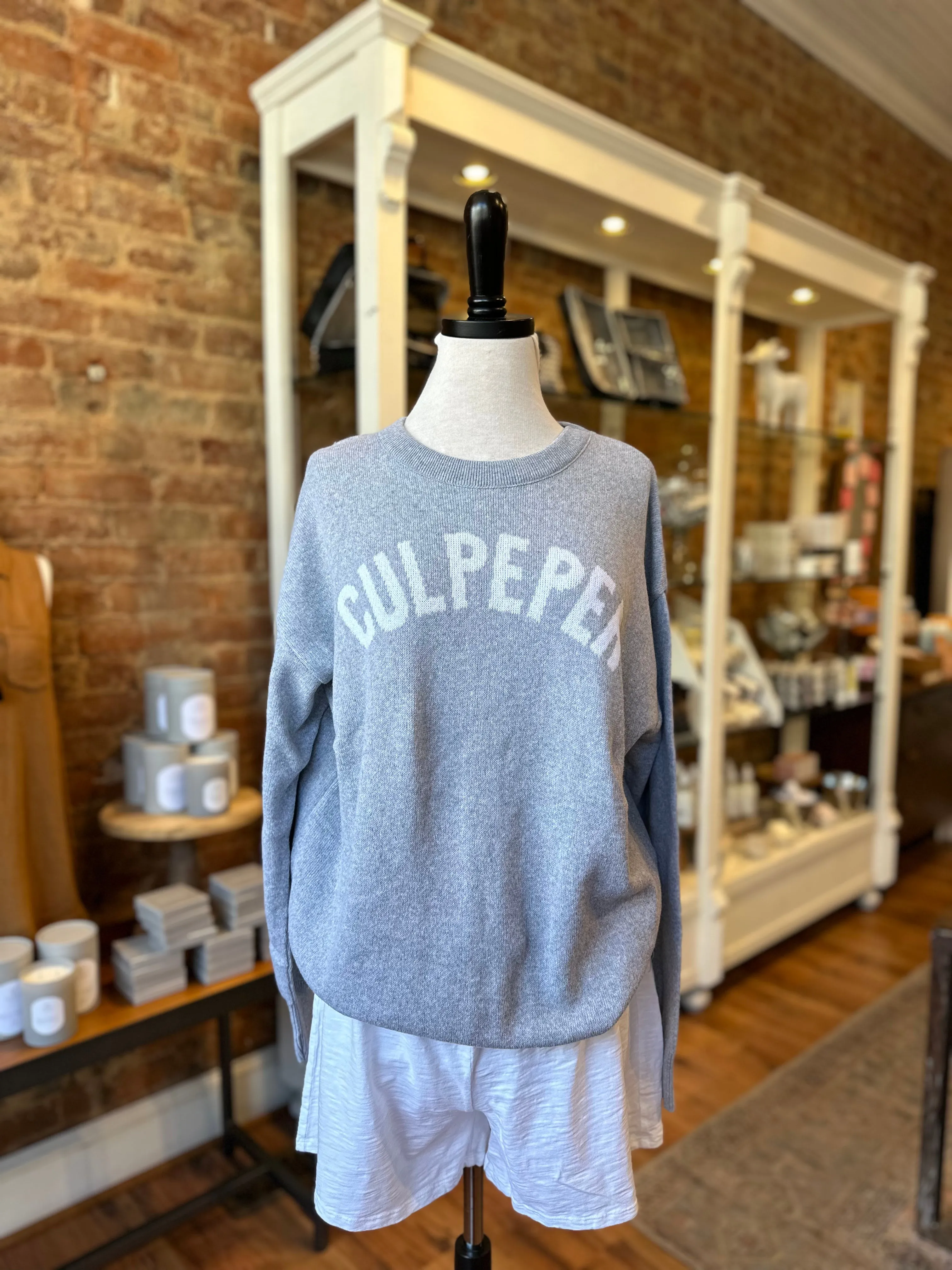 Culpeper Everyday Relaxed Sweater in Grey