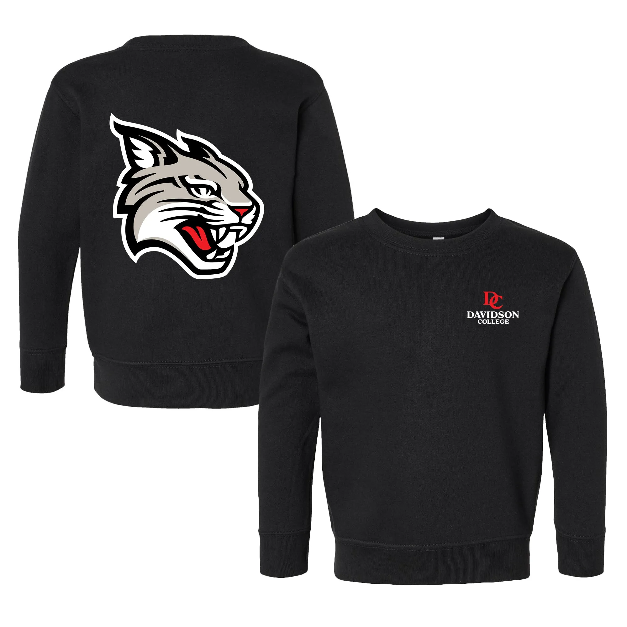 Davidson Wildcats Logo Toddler Crewneck Sweatshirt