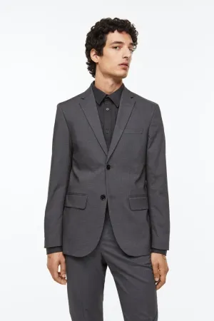 H&M slim fit blazer, dark gray