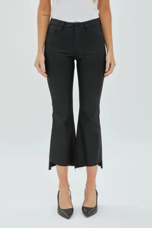 Hidden Happi Crop Coated Step Hem Jeans