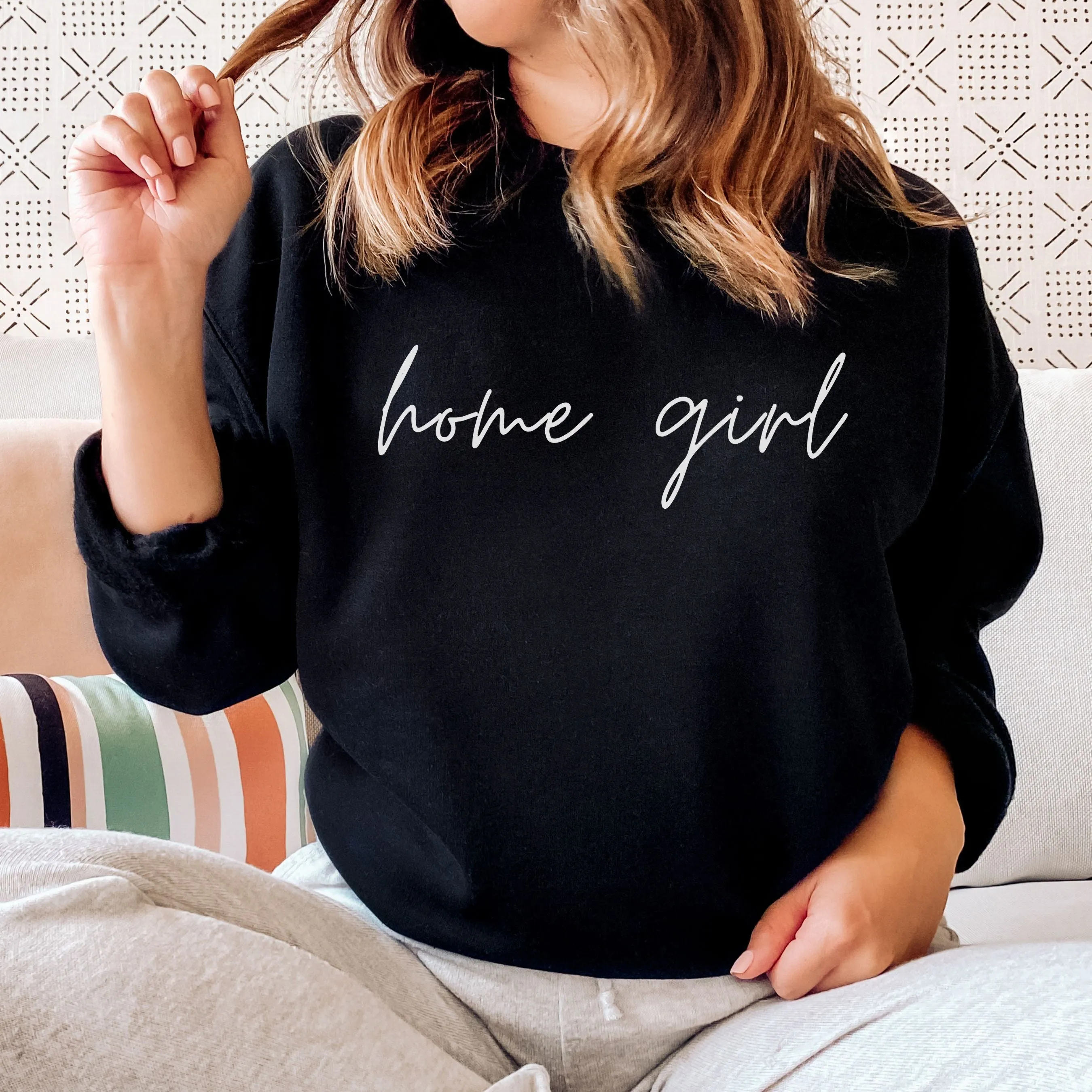 Home Girl - COZY Crewneck Pullover