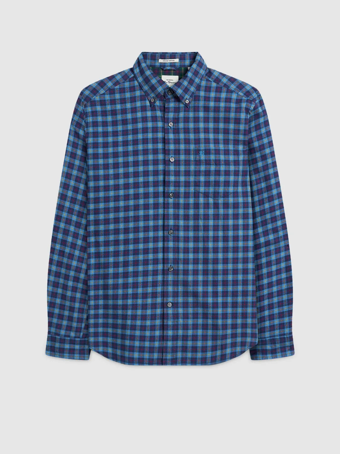 House Tartan Twill Shirt - Navy