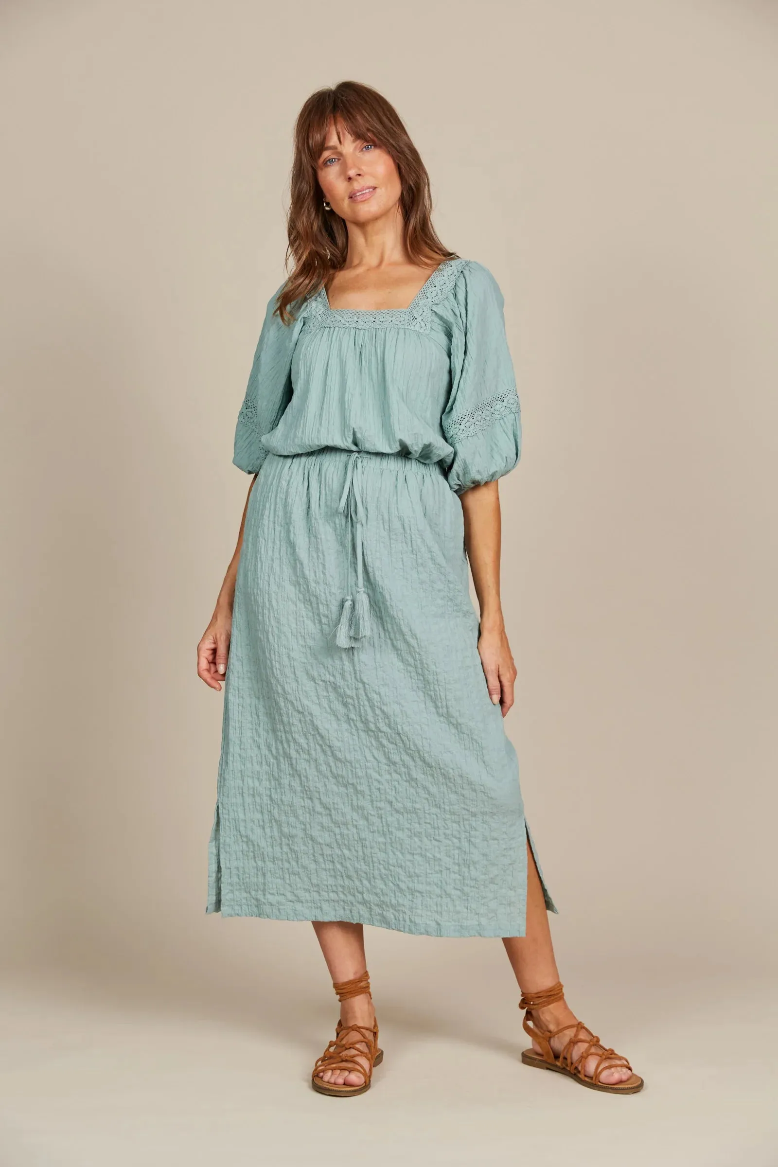 Isle of Mine Fleur Skirt - Seafoam