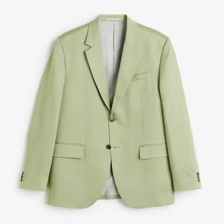 Jacket H&M Relaxed Fit Lyocell, green