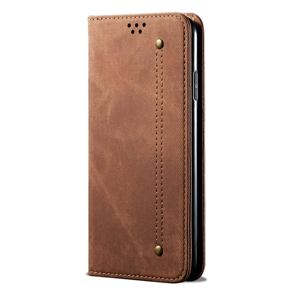 Jeans Motorola Moto G50 5G Flip case - Coffee