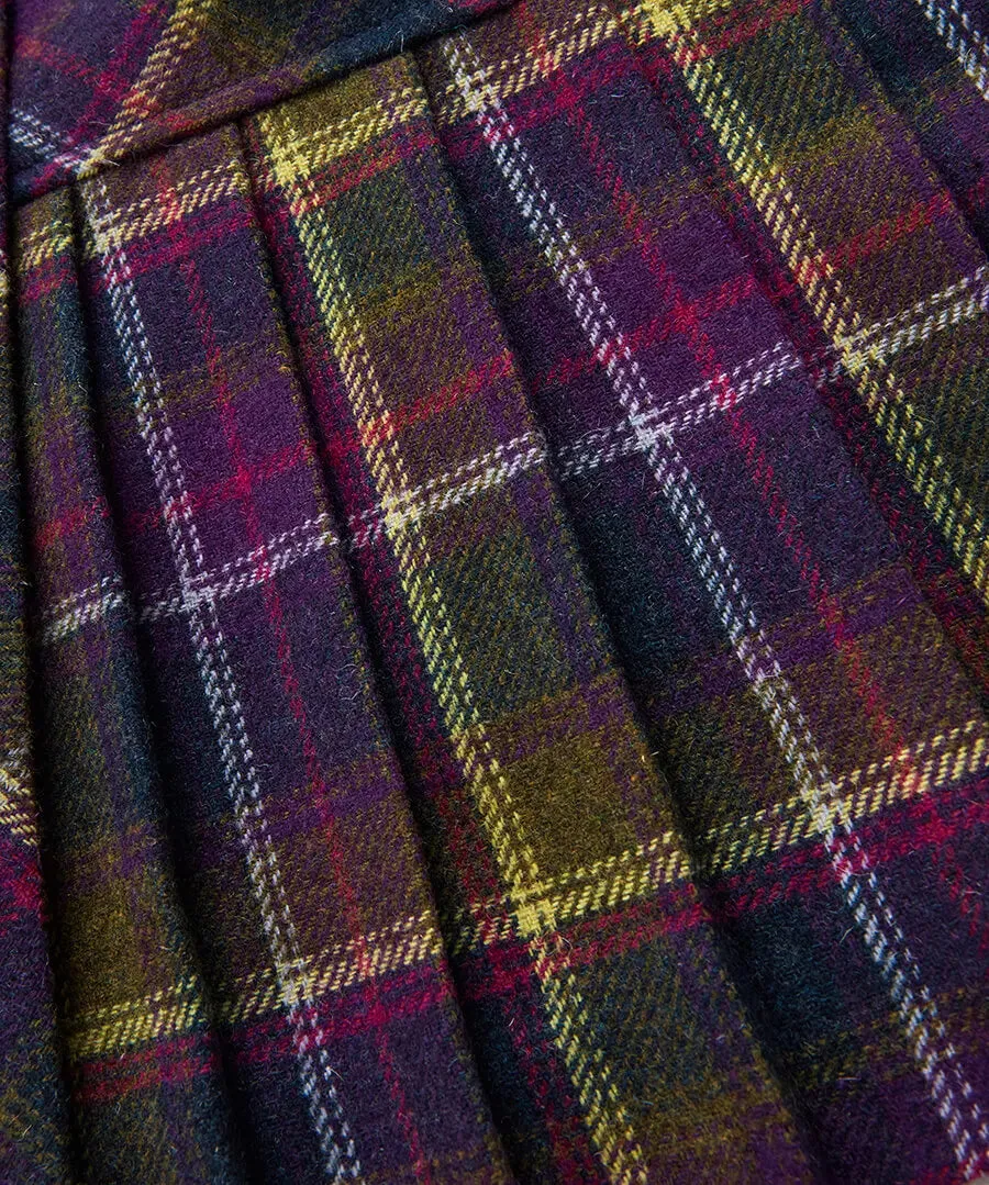 Joe Browns 16 Purple Joe's Favourite Checked Skirt