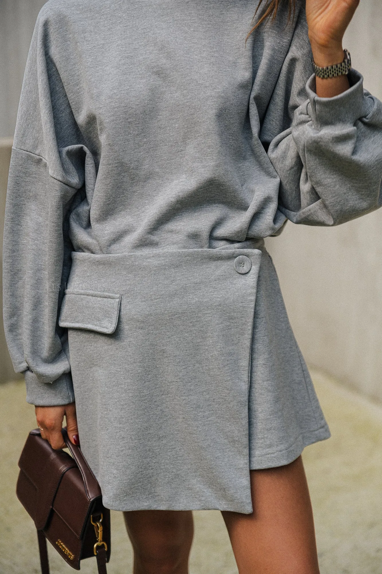 Jolie skort grey