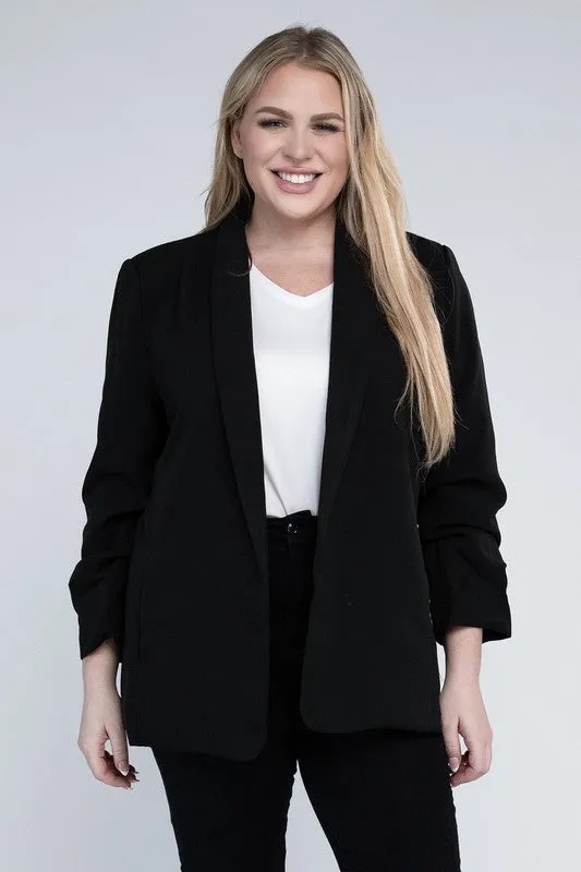 Kingdom Plus Shawl Lapel Blazer