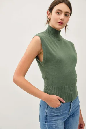 Lightweight Turtleneck Sweater Tank