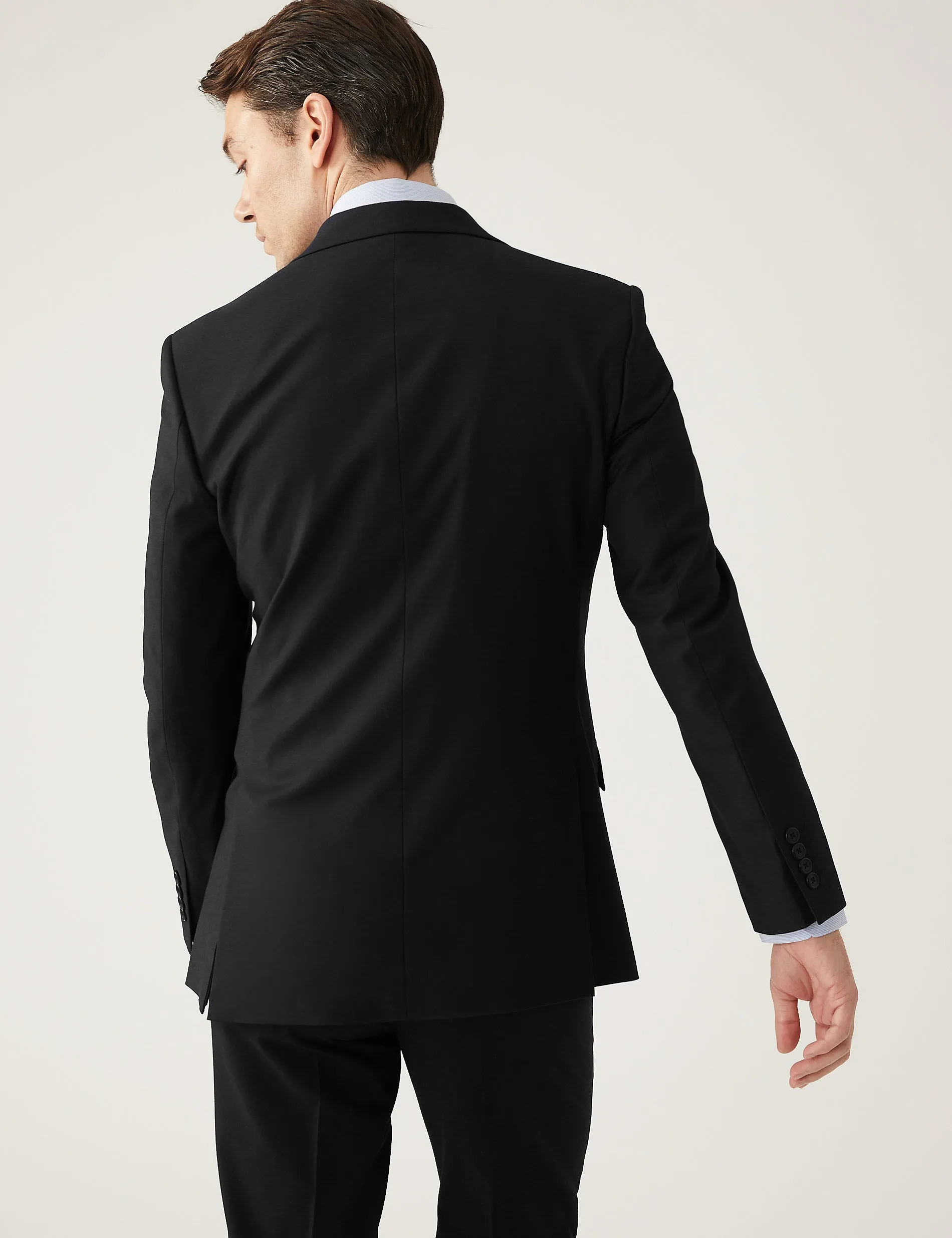 Marks & Spencer Slim Fit Stretch Jacket, Black