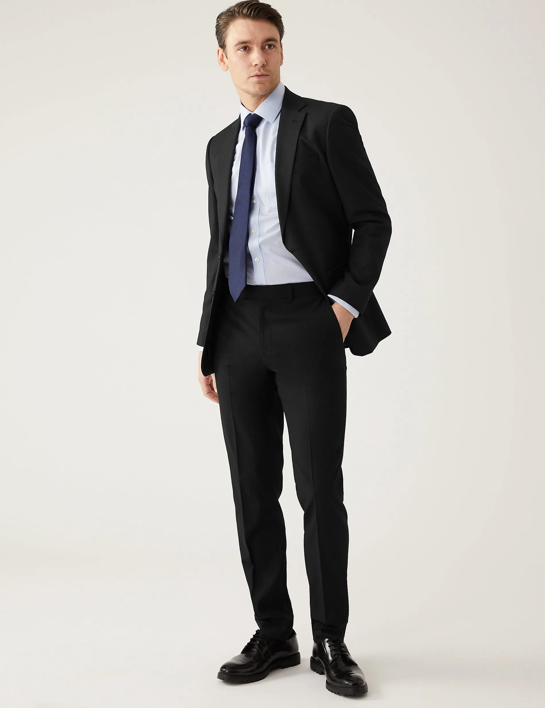 Marks & Spencer Slim Fit Stretch Jacket, Black