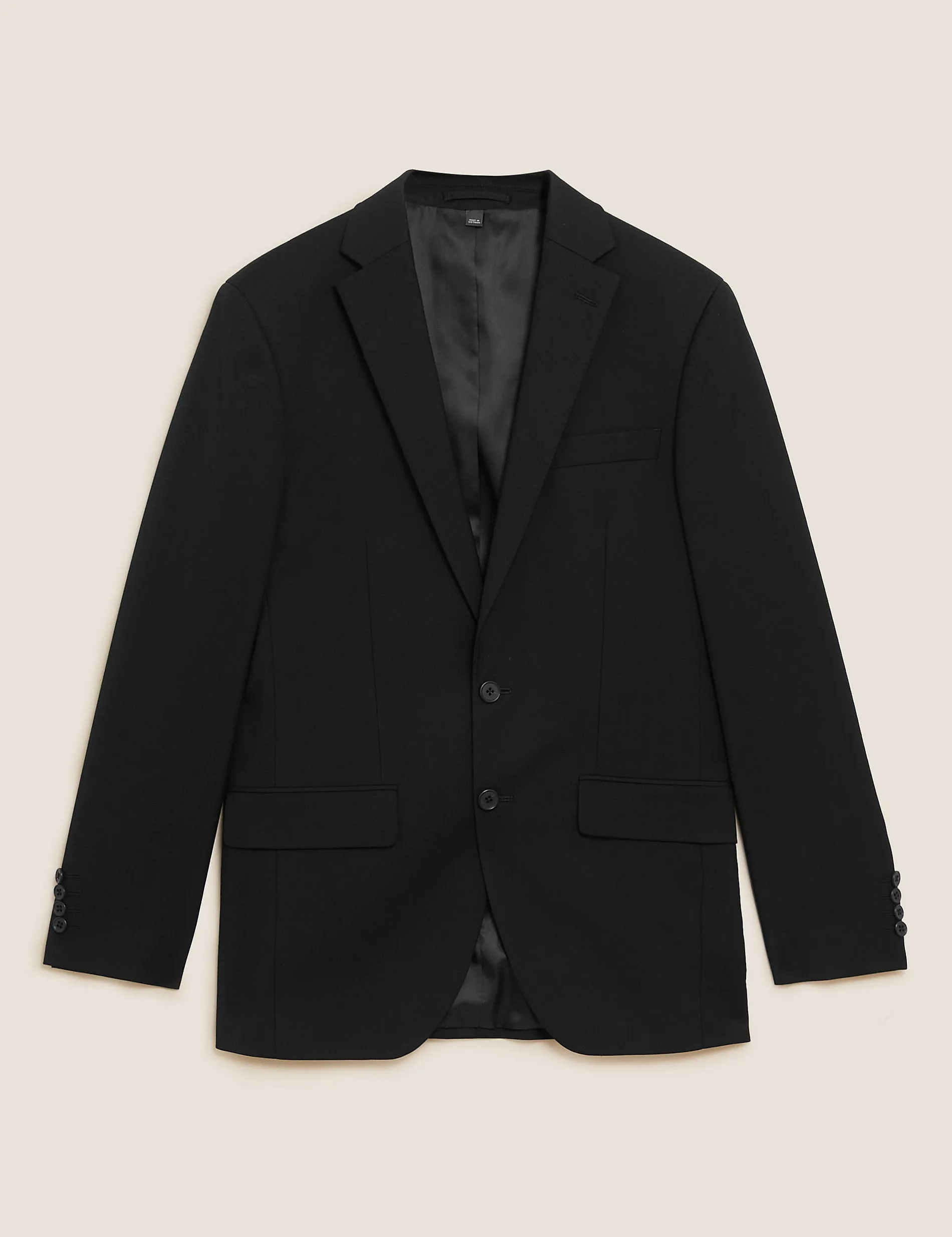 Marks & Spencer Slim Fit Stretch Jacket, Black