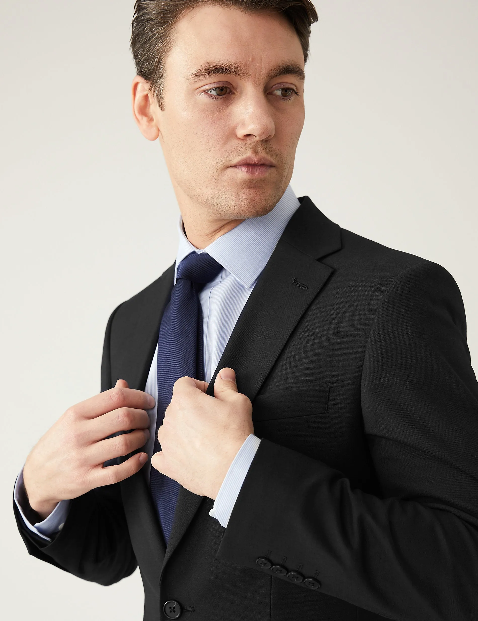 Marks & Spencer Slim Fit Stretch Jacket, Black