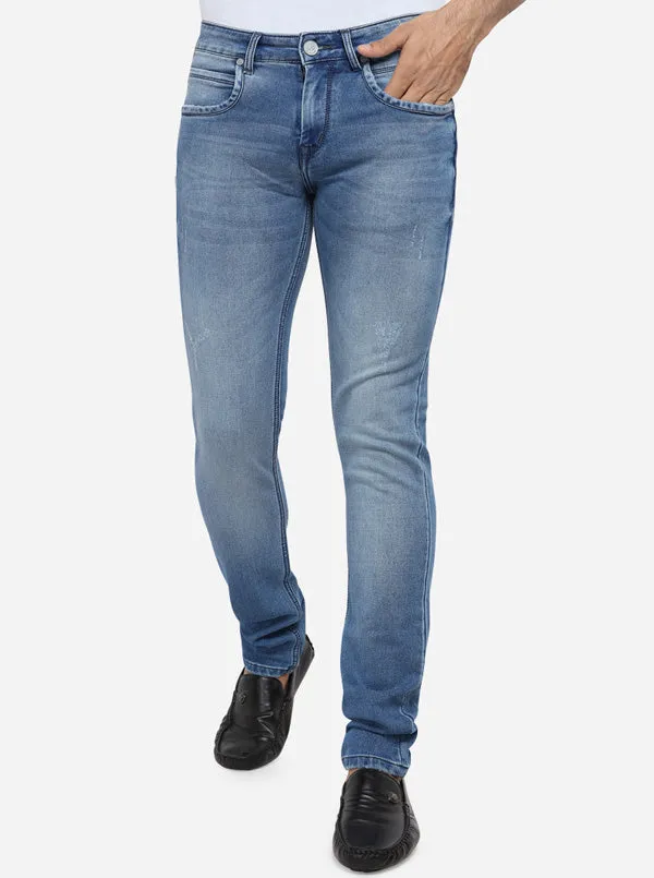 Milky Blue Washed Straight Fit Jeans | JadeBlue