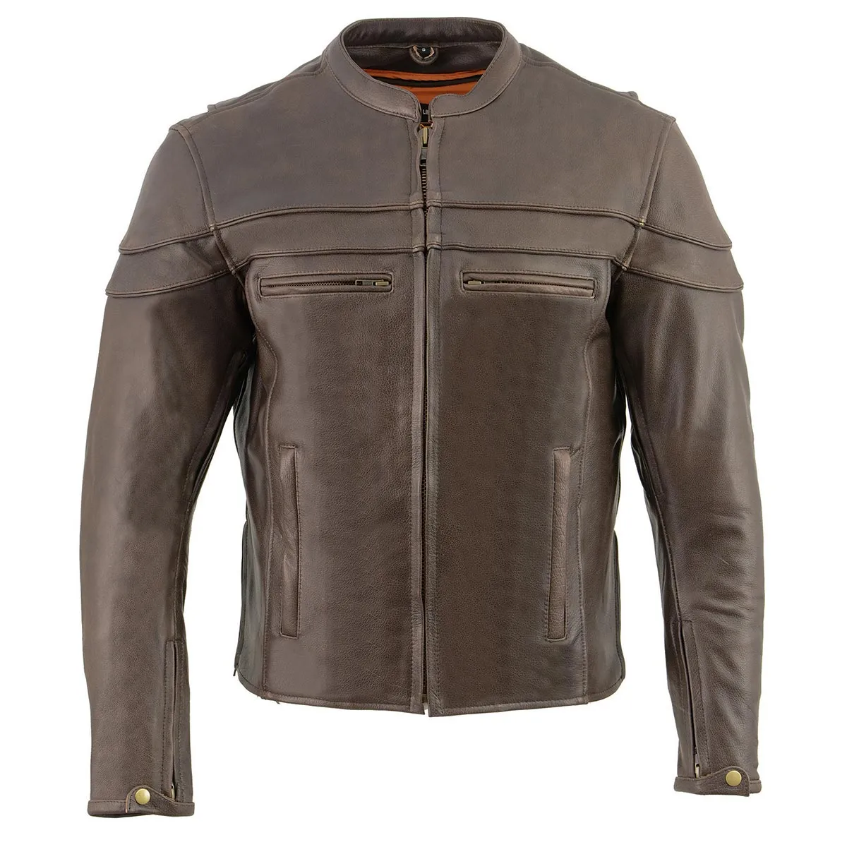 Milwaukee Leather ML1408RT Men's Retro Brown 'Savage' Sporty Crossover