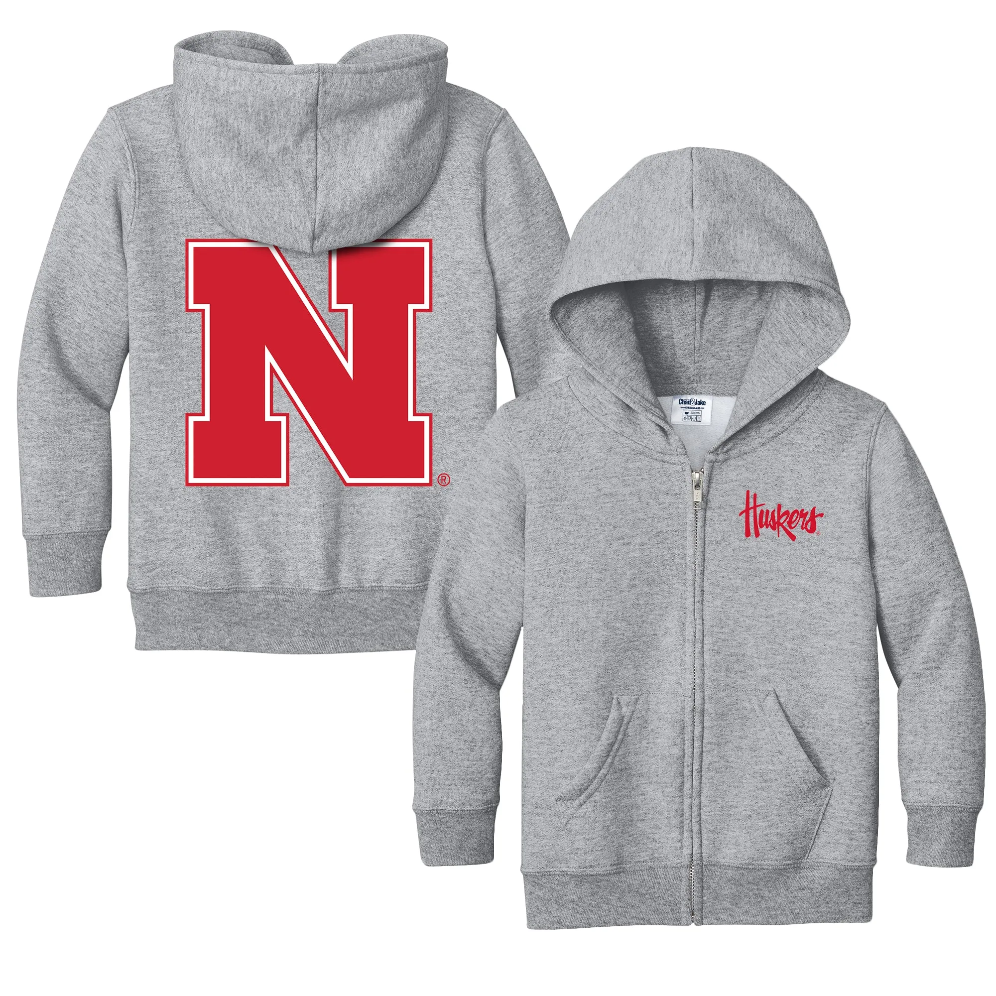 Nebraska Cornhuskers Logo Toddler Full-Zip Sweatshirt