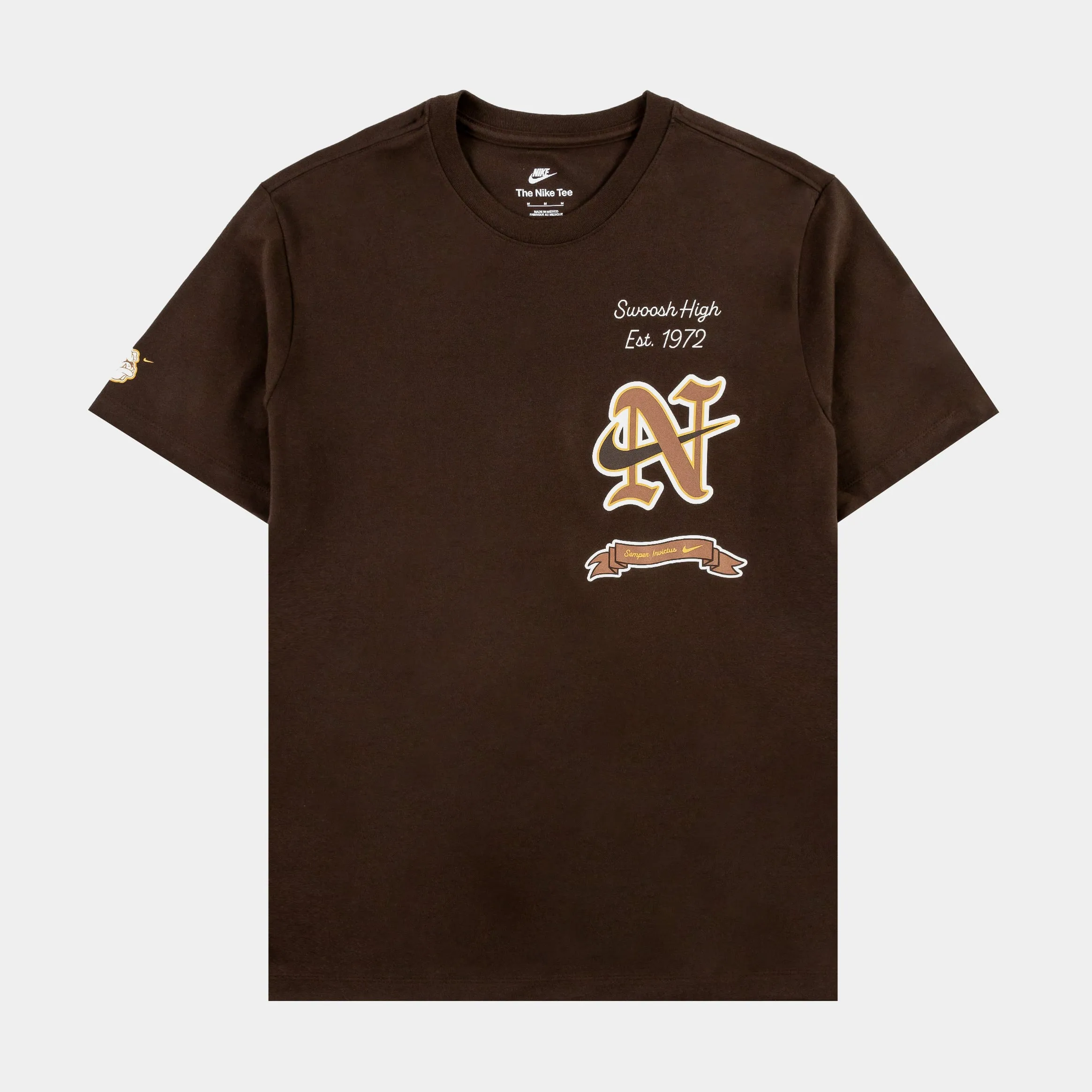 NSW Swoosh Mens Short Sleeve Shirt (Brown)