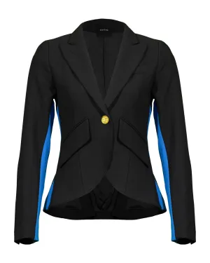 One Button Tux Stripe Blazer