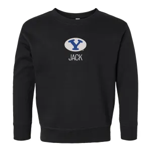 Personalized Brigham Young Cougars Toddler Crewneck Sweatshirt