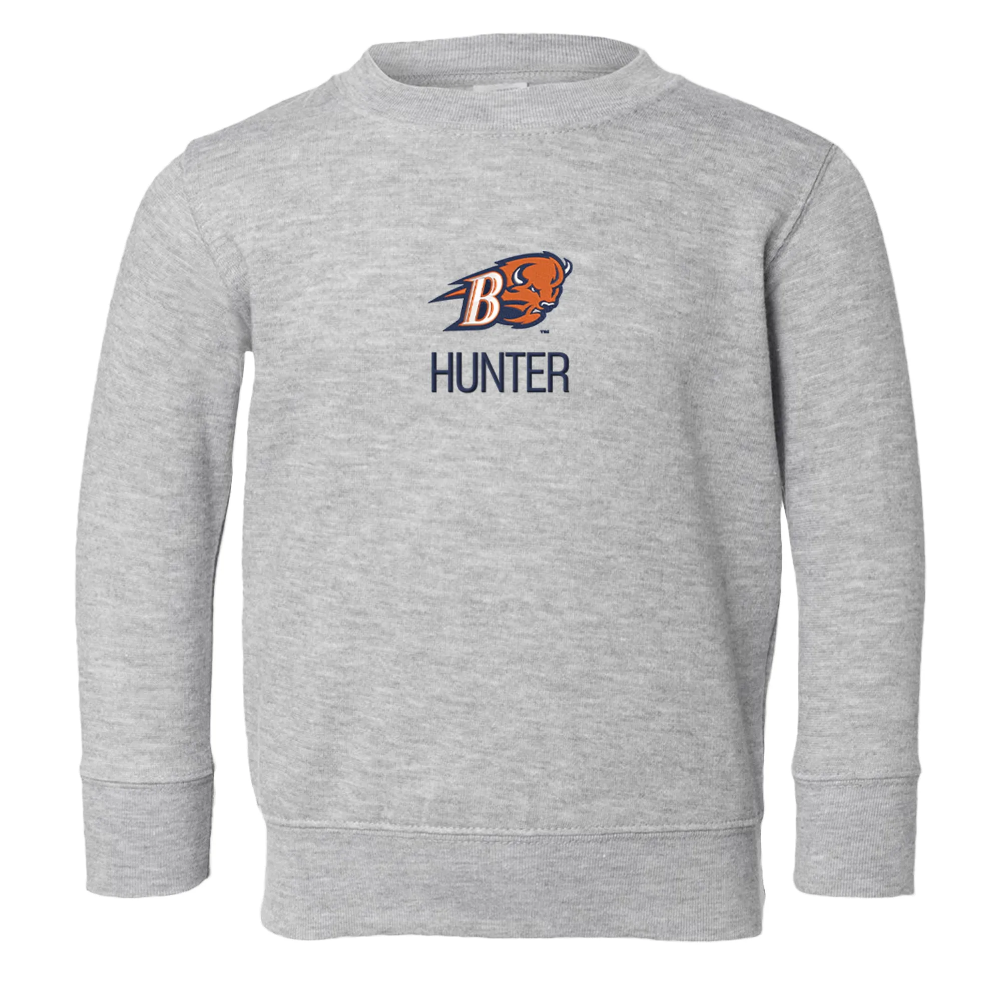 Personalized Bucknell Bison Toddler Crewneck Sweatshirt