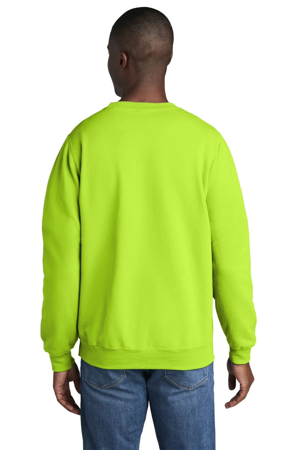 Port & Company Core Fleece Branded Sweatshirts, Neon Yellow