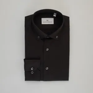 Rich Black Cotton Shirt