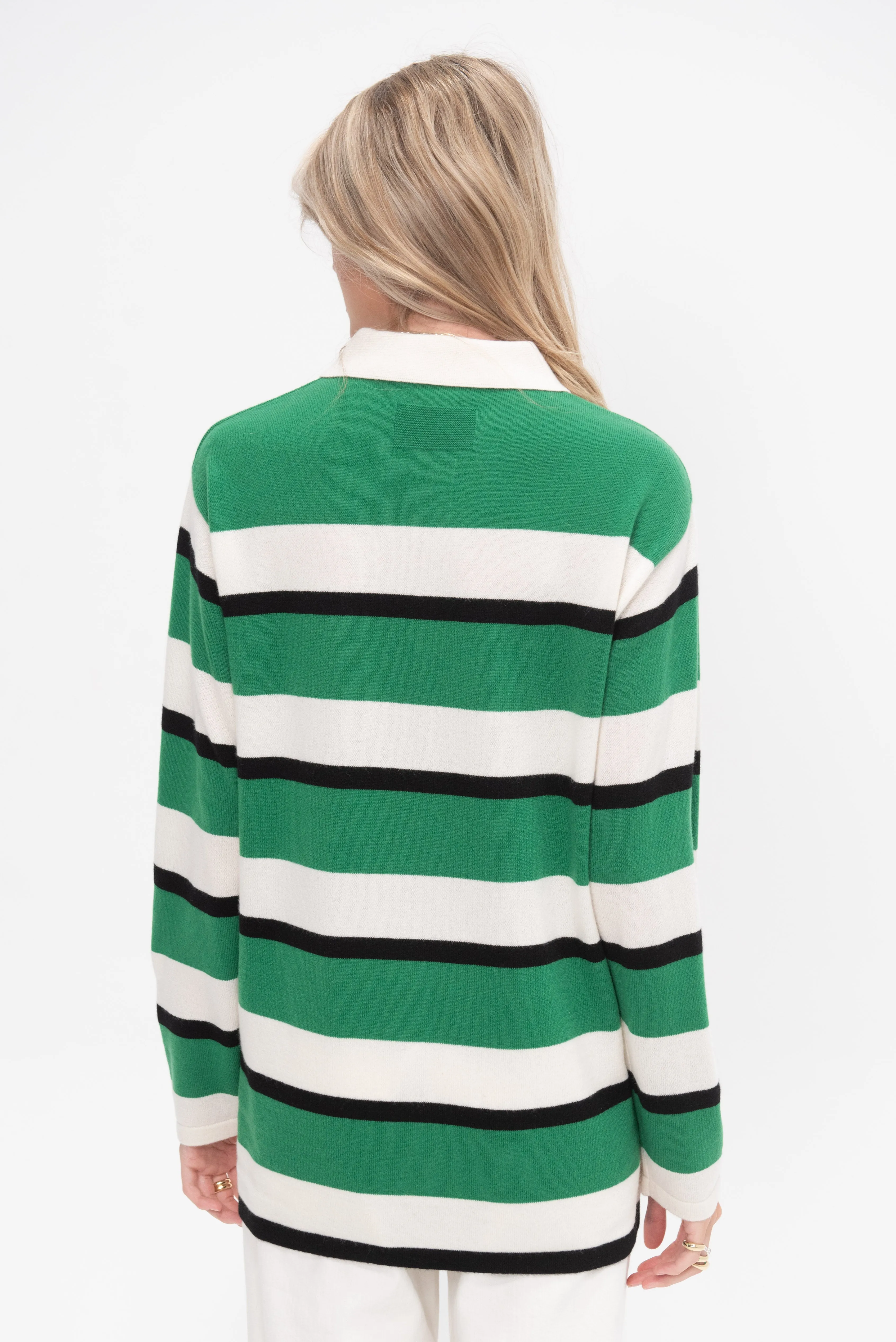 Striped Rugby, Rainforest & Cream Stripe