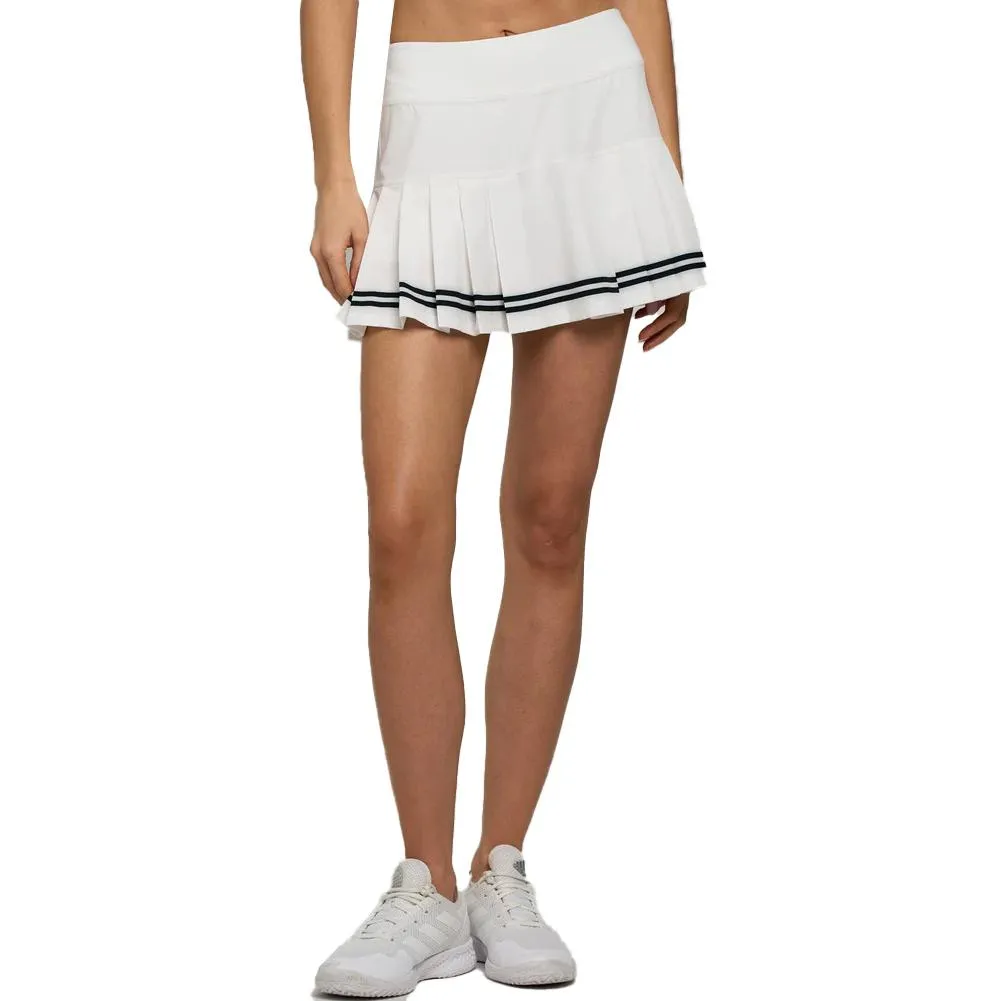 Women`s Nevo Club 13 Inch Tennis Skort White and Black