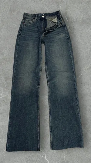 ZARA RETRO WIDE LEG JEANS